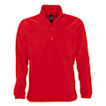 Miniatyrbild 1 av 3: SOLS Ness Unisex Zip Neck Anti-Pill Fleece Top XXL Röd Red XXL