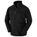 Miniatyrbild 1 av 3: Result Äkta Återvunnen Herr Micro Zip Neck Fleece M Svart Black M