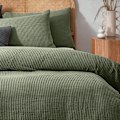 Miniatyrbild 3 av 3: Yard Chunky Cotton Waffle Påslakan Set Enkelsäng Eucalyptus Eucalyptus Single