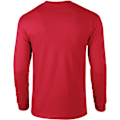 Miniatyrbild 2 av 3: Gildan Herr Plain Crew Neck Ultra Cotton Långärmad T-shirt S Red S