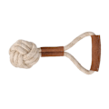 Miniatyrbild 1 av 3: Benji & Flo Tug ´N´ Play Boll Suede Rep Hund Leksak One Size Brun Brown/Beige One Size