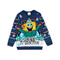 Miniatyrbild 1 av 3: SpongeBob SquarePants Barn/Barn Let It Snow Stickad Jumper Multicoloured 5-6 Years