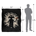 Miniatyrbild 5 av 6: Harry Potter Silhuett Dobby Filt One Size Flerfärgad Multicoloured One Size
