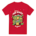 Miniatyrbild 1 av 5: Teenage Mutant Ninja Turtles Herr God Jul Från Vårt Avlopp Red 4XL