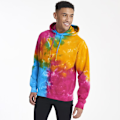 Miniatyrbild 2 av 4: Colortone Unisex Regnbåge Tie Dye Pullover Hoodie XL Multi Rainb Multi Rainbow XL