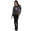 Miniatyrbild 4 av 5: Lilo & Stitch Damkläder/Dam Classic Heather Sweatshirt M Light Light Graphite M