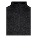 Miniatyrbild 3 av 4: Trespass Corsham Marl Halvzip Fleece Top XL Svart för Herr Black XL