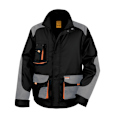 Miniatyrbild 1 av 2: WORK-GUARD by Result Unisex Adult Lite Jacket 3XL Svart/Grå/Orange Black/Grey/Orange 3XL