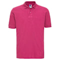 Miniatyrbild 1 av 3: Russell Herr Classic Cotton Pique Poloshirt M Fuchsia Fuchsia M