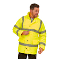 Miniatyrbild 3 av 3: Yoko Unisex Vuxen Klassisk Motorväg Hi-Vis Vadderad Jacka 6XL Gul Yellow 6XL