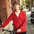 Miniatyrbild 4 av 4: Regatta Herr Plain Micro Fleece Full Zip Jacka (Layer Lite) M Classic Red M