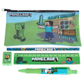 Miniatyrbild 2 av 4: Minecraft Bumper Stationery Set (12-pack) Storlek: One Size Grön Green One Size