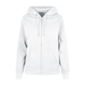 Miniatyrbild 1 av 3: Build Your Brand Dam/Dam Basic Hoodie med Hel Dragkedja M Vit White M