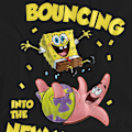 Miniatyrbild 3 av 5: SvampBob Fyrkant Unisex Vuxen Studsar In I Det Nya Året T-shirt Black M