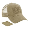 Miniatyrbild 1 av 2: Beechfield Patch Snapback Truckerkeps One Size Desert Sand Desert Sand One Size