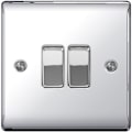 Miniatyrbild 3 av 3: BG 10AX 2-vägsbrytare 1-fack krom Chrome 1 Gang