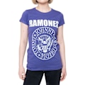 Miniatyrbild 1 av 4: Ramones Dam/Kvinnors President Sigill Bomull T-shirt S Lila Purple S