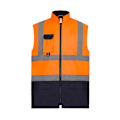 Miniatyrbild 1 av 2: Yoko Vuxen Unisex Tvåfärgad Bodywarmer XXL Orange/Marinblå Orange/Navy XXL