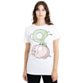Miniatyrbild 4 av 5: Invader Zim Unisex Vuxen Gir & Pig T-Shirt M Vit White M
