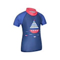 Miniatyrbild 3 av 3: Mountain Warehouse Barn/Barn Kortärmad Rash Guard 11-1 Cobalt Blue 11-12 Years