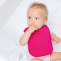 Miniatyrbild 2 av 2: Larkwood Baby Unisex enfärgad och kontrastfärgad haklapp One Size Fuchsia Fuchsia One Size