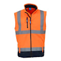 Miniatyrbild 1 av 3: Yoko Hi Vis Softshell Väst / Arbetskläder M Hi Vis Orang Hi Vis Orange/Navy M