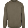 Miniatyrbild 1 av 3: Bygg ditt varumärke Herr Basic Crew Neck Sweatshirt 4XL Oliv Olive 4XL