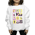 Miniatyrbild 4 av 5: Disney Girls Tinkerbell Squares Sweatshirt 9-11 år Svart Black 9-11 Years