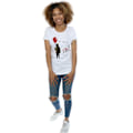 Miniatyrbild 4 av 5: It Dam/Damer Georgie Float Bomull T-shirt XL Vit White XL