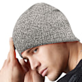 Miniatyrbild 3 av 3: Beechfield Plain Basic Knitted Winter Beanie Hat One Size Heath Heather Grey One Size
