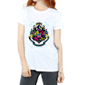 Miniatyrbild 3 av 5: Harry Potter Dam/Damer Hogwarts Crest Bomull Boyfriend T-Sh White L