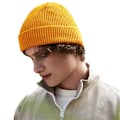 Miniatyrbild 3 av 3: Beechfield Waffle Ekologisk Bomulls Mössa One Size Senapsgul Mustard Yellow One Size