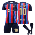 Miniatyrbillede 1 af 2: Barca Hjem Lionel Messi Størrelse 10 Fodboldtrøje Sæt S