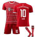 Miniatyrbild 1 av 2: FC Bayern Munich 22-23 Hem Jersey SANE Nr 10 Fotbollströja kit 18