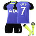 Pikkukuva 1 / 5: Uusi jalkapallosetti pojille, lyhythihainen paita, shortsit, sukat, Tottenham Hotspur vierasasu #7 tottenham hotspur away kit #7 tottenham hotspur away kit #7 26/(10-11 years)