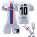 Miniatyrbilde 1 av 2: FC Barcelona 22-23 Bortelag(2) Drakt MESSI Nr 10 Fotballdraktsett 18