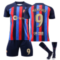 Miniatyrbillede 1 af 2: Barca Hjem MEMPHIS Størrelse 9 Fodboldtrøje Sæt XL