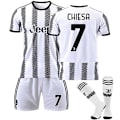 Miniatyrbillede 1 af 2: Juventus F.C. 22-23 Hjemtrøje CHIESA Nr 7 Fodboldtrøje sæt 18