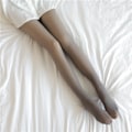 Pikkukuva 1 / 3: Talvisten lämpölegginsit Naisille Paksu Fleece-legginsit Korkea vyötärö harmaa Yl harmaa Z harmaa gray 220g with socks