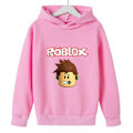 Miniatyrbild 1 av 3: ROBLOX 3D-tryckt barnhoodie jacka kappa långärmad topp pink 140cm