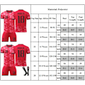Miniatyrbild 2 av 2: 24-25 Sydkoreanska landslaget Hemmatröja Barn Fotbollströja Kit #18 KRNGIN Fotbollsdräkter Pojkar Träningsset 24