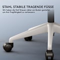 Miniatyrbild 9 av 10: Kontorsstol med 3D-kudde, Vridbar Stol, Chefsstol, Ergonomisk Gamingstol, med Andningsbart Nätöverdrag, Fällbara Armstöd, Ländryggsstöd