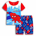 Miniatyrbild 1 av 3: Spider-Man Pyjamas för Pojkar Barn Flickor 2-dels Set Kortärmad Tryckt Topp+ Shorts Tryckta Kläder Pyjamas & Vardagskläder Barnpresent #4 95cm