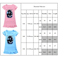 Miniatyrbild 3 av 3: Onsdag Addams Barnflicka Pyjamas Nattlinne Nattkläder Hemkläder light blue 140cm