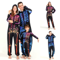 Miniatyrbild 6 av 9: Halloween Huvtröja Långärmad Bodysuit Cos Förälder-Barn Pyjamas child 3-4Y