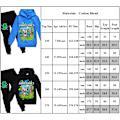 Miniatyrbild 3 av 3: Barn Minecraft Träningsoverall Set Pojkar Flickor Hoodie Sweatpants Outfit bule 130cm