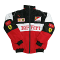 Miniatyrbild 2 av 5: Herr F1 Team Racing Ferrari Jacka Broderi Retro Stil Överdelar B XL