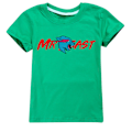 Miniatyrbild 1 av 3: T-shirt för pojkar, tecknade toppar, barn pojkar flickor T-shirts, barnkläder, sommar kortärmad Green 140cm