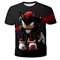 Miniatyrbild 1 av 3: Sonic the Hedgehog Pojkar T-Shirt Tecknade Toppar Tee Barn Pojkar Flickor T-shirts Barnkläder Sommar Kortärmad #3 140cm
