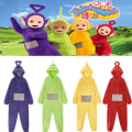 Miniatyrbild 5 av 8: Anime Teletubbies Kostym Jul Pyjamas Sovkläder Jumpsuit purple L